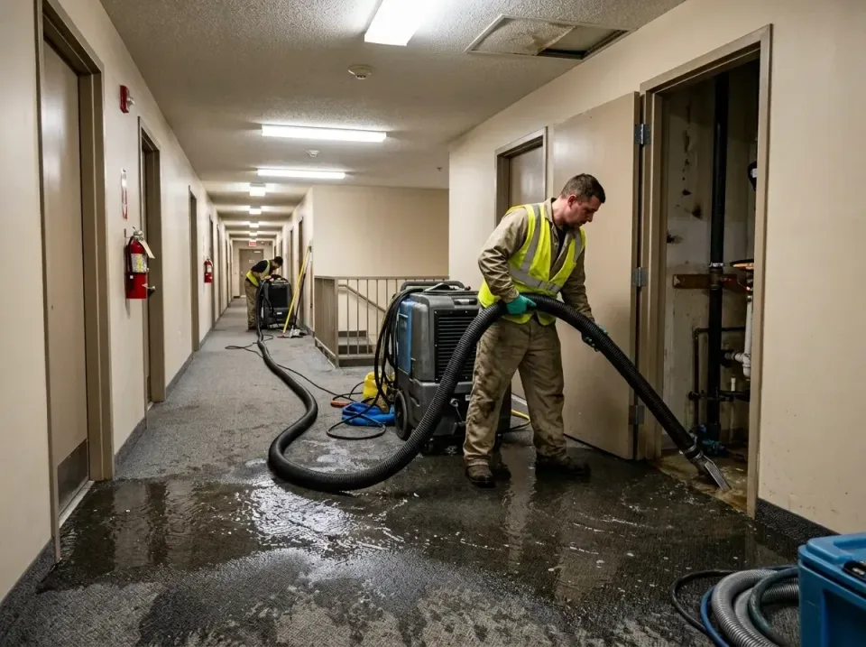 multi-unit-apartment-hallway-f-005 — frequently asked questions, Emergency Burst Pipe Water Extraction & Removal in Red Hill…